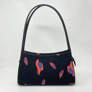 Sandol Living Fashion Red Hat Society Shoulder Purse Handbag Novelty Print Black